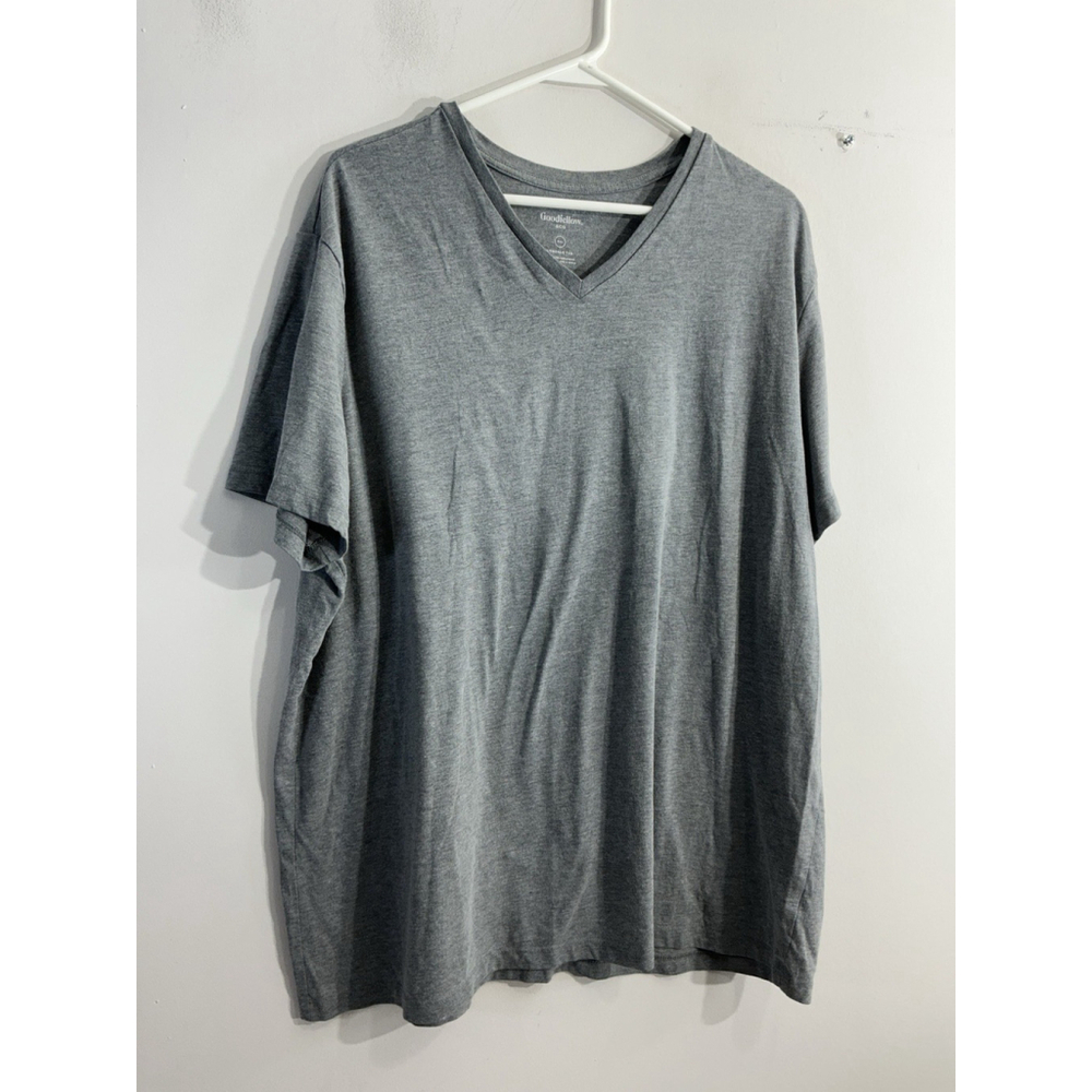 Men’s Goodfellow & Co Short Sleeve Pullover T Shirt XXL Gray V Neck